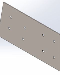Eaves threaded support 350x180x2,7